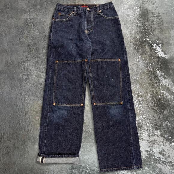 Faded Selvedge LVC Levis Double Knee Jeans. Raw Denim. Size 30 x 32 - Picture 1 of 8